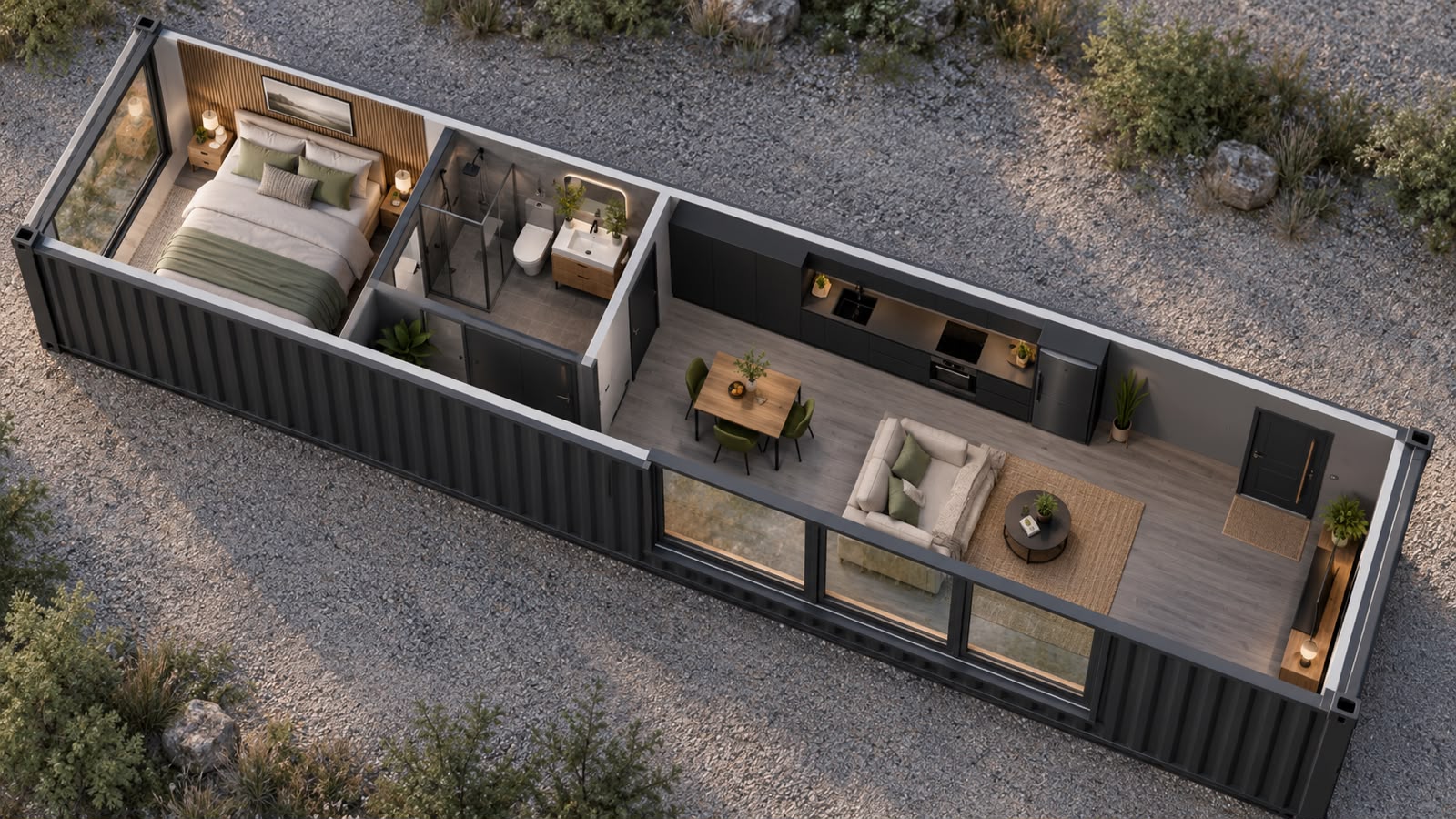 Tiny House Container Planung