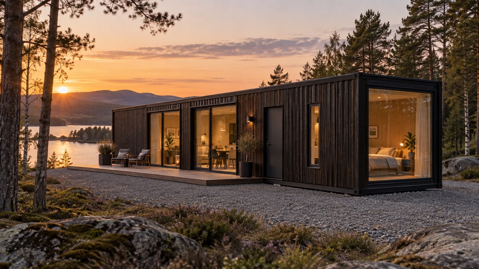Tiny House mit Seecontainer
