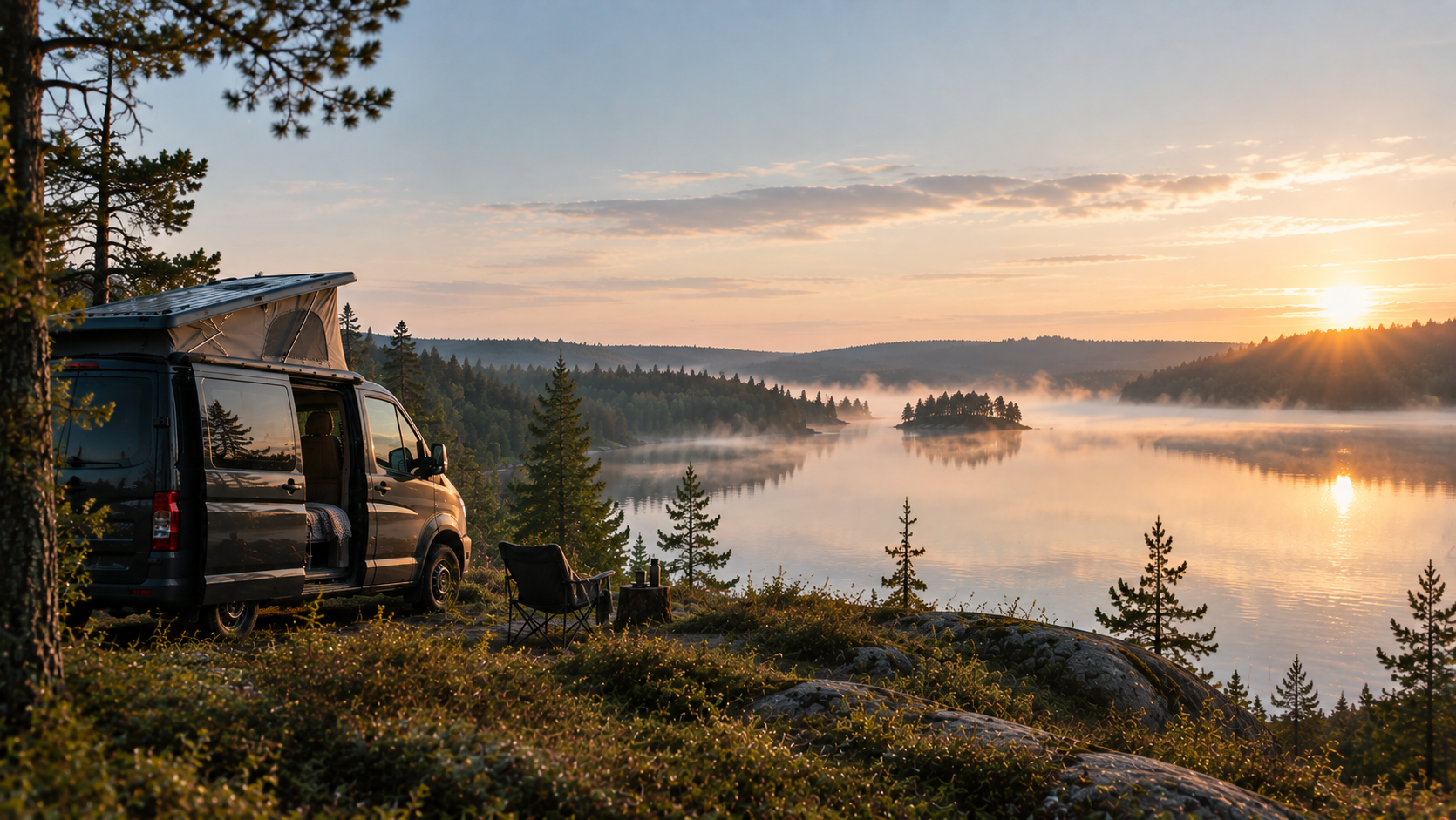 Vanlife direkt am See